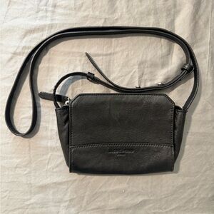 LIEBESKIND Black Leather Crossbody Bag